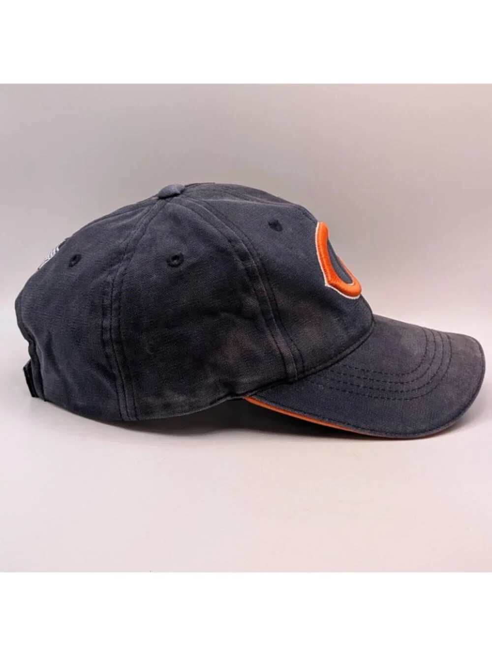 Vintage Chicago Bears Reebok Hat Cap Strap Back NFL Football Distressed Faded